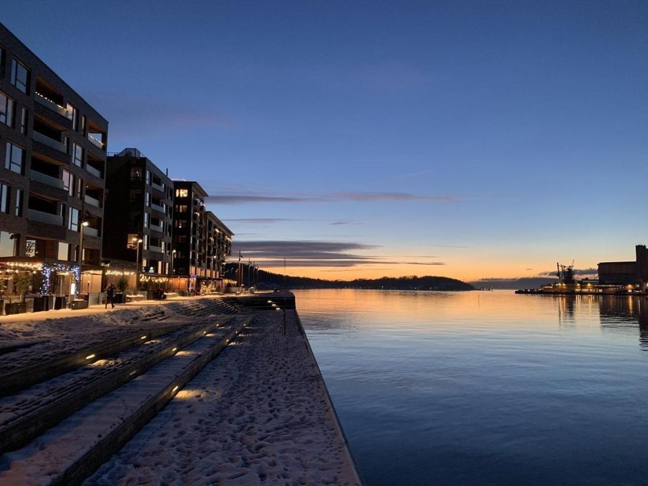 Luxury 2-Bedroom Apartment With Seaview In Oslo City Center Eksteriør billede