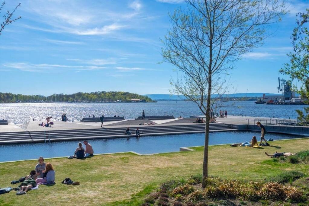 Luxury 2-Bedroom Apartment With Seaview In Oslo City Center Eksteriør billede